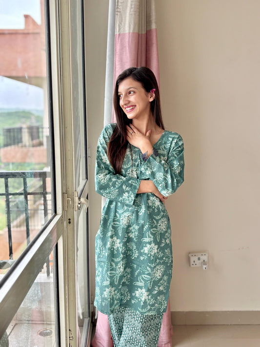 Misty Meadows Kurta Co-ord Set