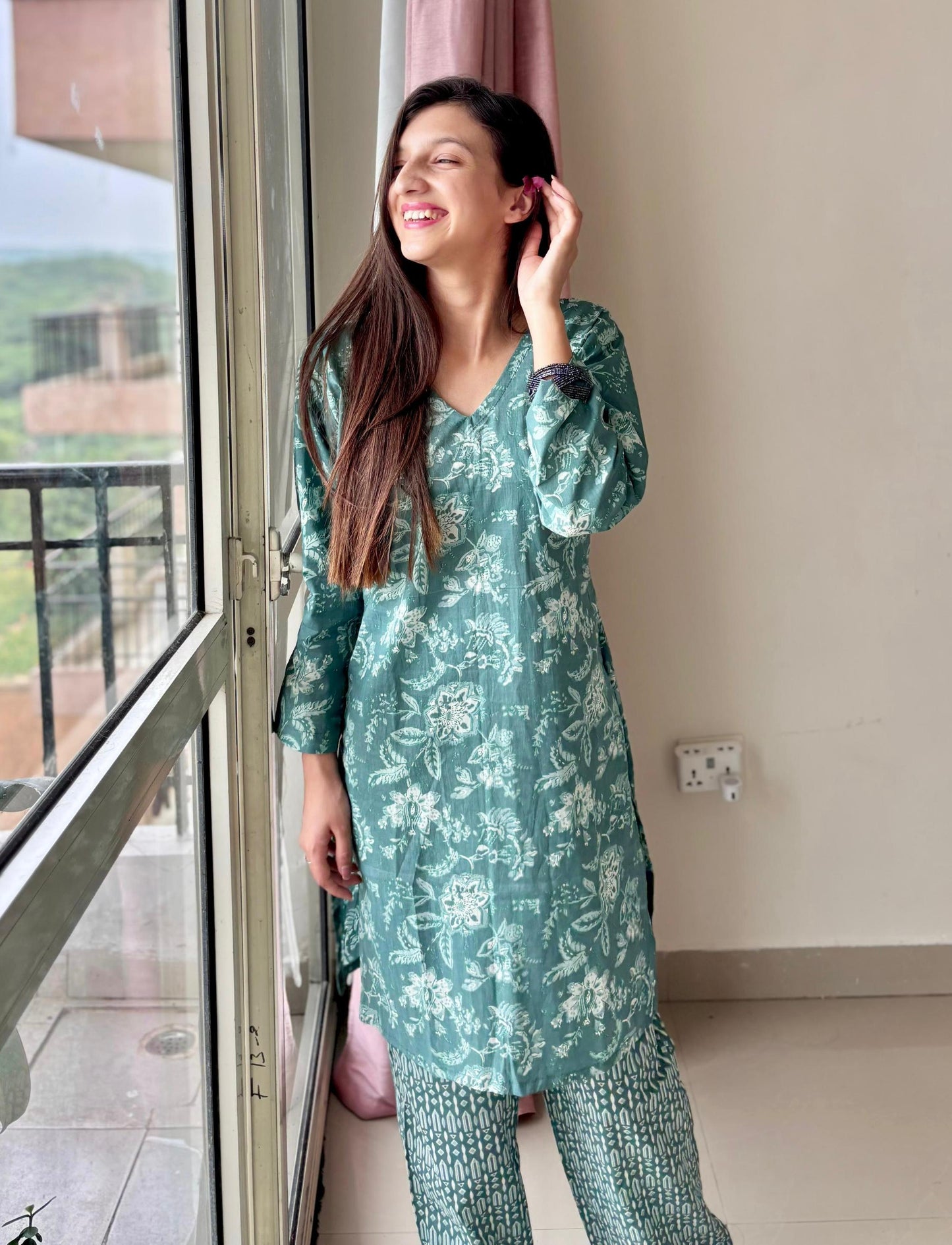 Misty Meadows Kurta Co-ord Set