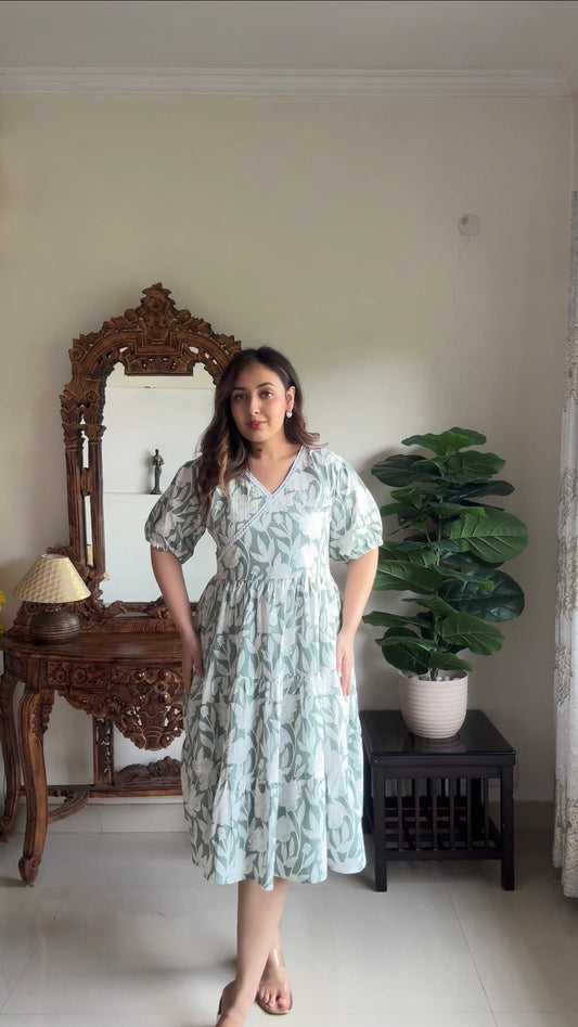 Sage Bloom Dress