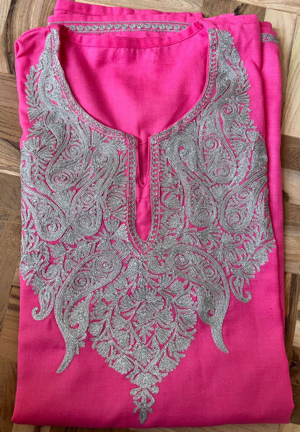 Hot Pink Aari Kurta Set ✨