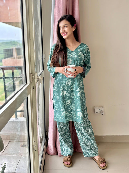 Misty Meadows Kurta Co-ord Set