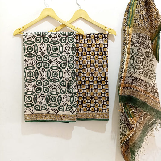 Cotton Suit with Kota Doria Dupatta (Option 21)
